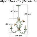 Ver imagem 2 de Lustre Decorativo de Teto com Pássaros Porcelana Artesanal