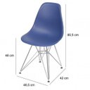 Ver imagem 2 de Cadeira Polipropileno Base em Metal 