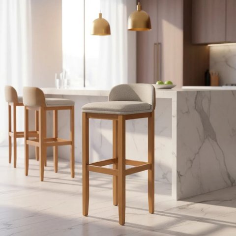 Kit 3 Banquinho Cozinha Sala Jantar Banqueta Ilha Balcão Barzinho Area Gourmet Decoração Luxo Retro