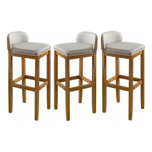 Kit 3 Banquinho Cozinha Sala Jantar Banqueta Ilha Balcão Barzinho Area Gourmet Decoração Luxo Retro