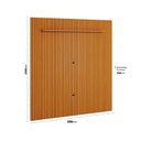 Ver imagem 3 de Painel Ripado para TV até 75 Polegadas 100% MDF 228,6CMX240CM Arbo