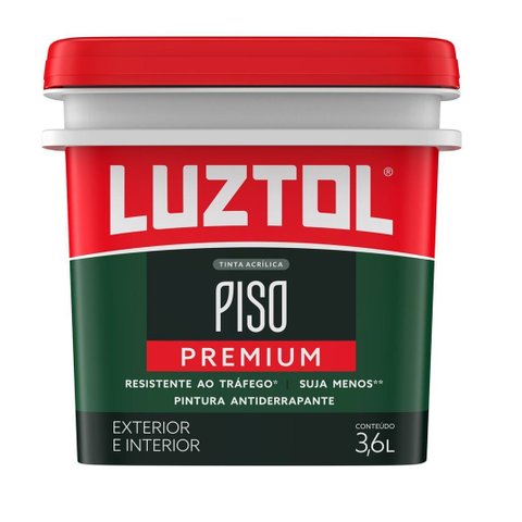 Tinta Piso Acrílica Premium Preto 3,6l Luztol