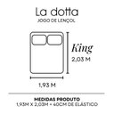 Ver imagem 4 de Jogo Lençol King 4 Peças Renda Microfibra Aveludada La Dotta