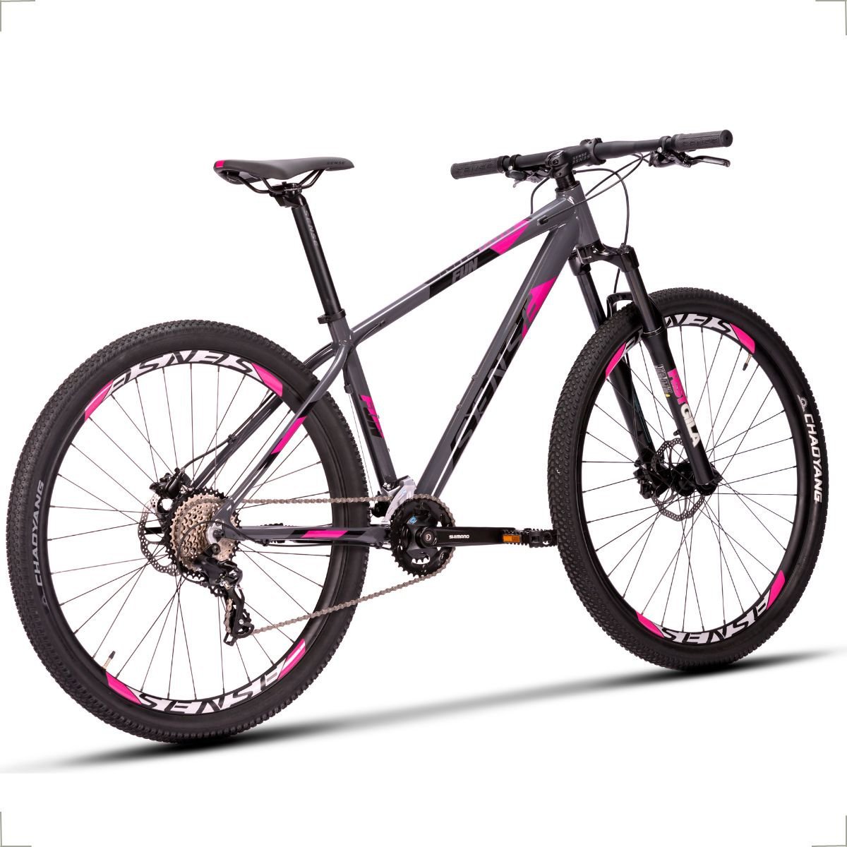 Bicicleta Mtb Sense Fun Comp 2023 Freio Hidráulico 2x8 Vel.:Cinza/Roxo/17/Unissex - 3