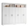 Armário Multiuso Duplo Nt4040 8 Portas Branco/rosa Notável Móveis - 1
