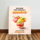 Ver imagem 6 de Kit 3 Quadro Decorativo Sorvete para Sorveteria Moderno Luxo Qualidade Premium 28x20cm