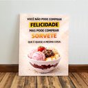 Ver imagem 5 de Kit 3 Quadro Decorativo Sorvete para Sorveteria Moderno Luxo Qualidade Premium 28x20cm