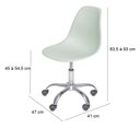 Ver imagem 2 de Cadeira Escritório Eames Giratória com Rodízio Dkr