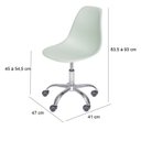 Ver imagem 2 de Cadeira Escritório Eames Giratória com Rodízio Dkr