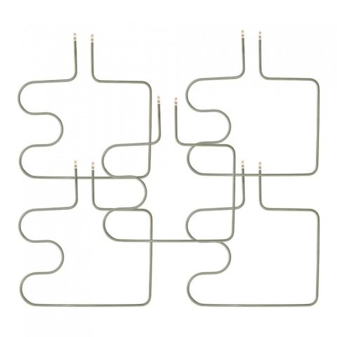Kit Resistência Inferior para Fornos Embutir 220v - 5 Peças Verde 220v
