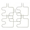 Ver imagem 1 de Kit Resistência Inferior para Fornos Embutir 220v - 5 Peças Verde 220v