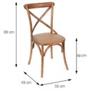 Ver imagem 3 de Cadeira de Madeira e Assento em Rattan 115