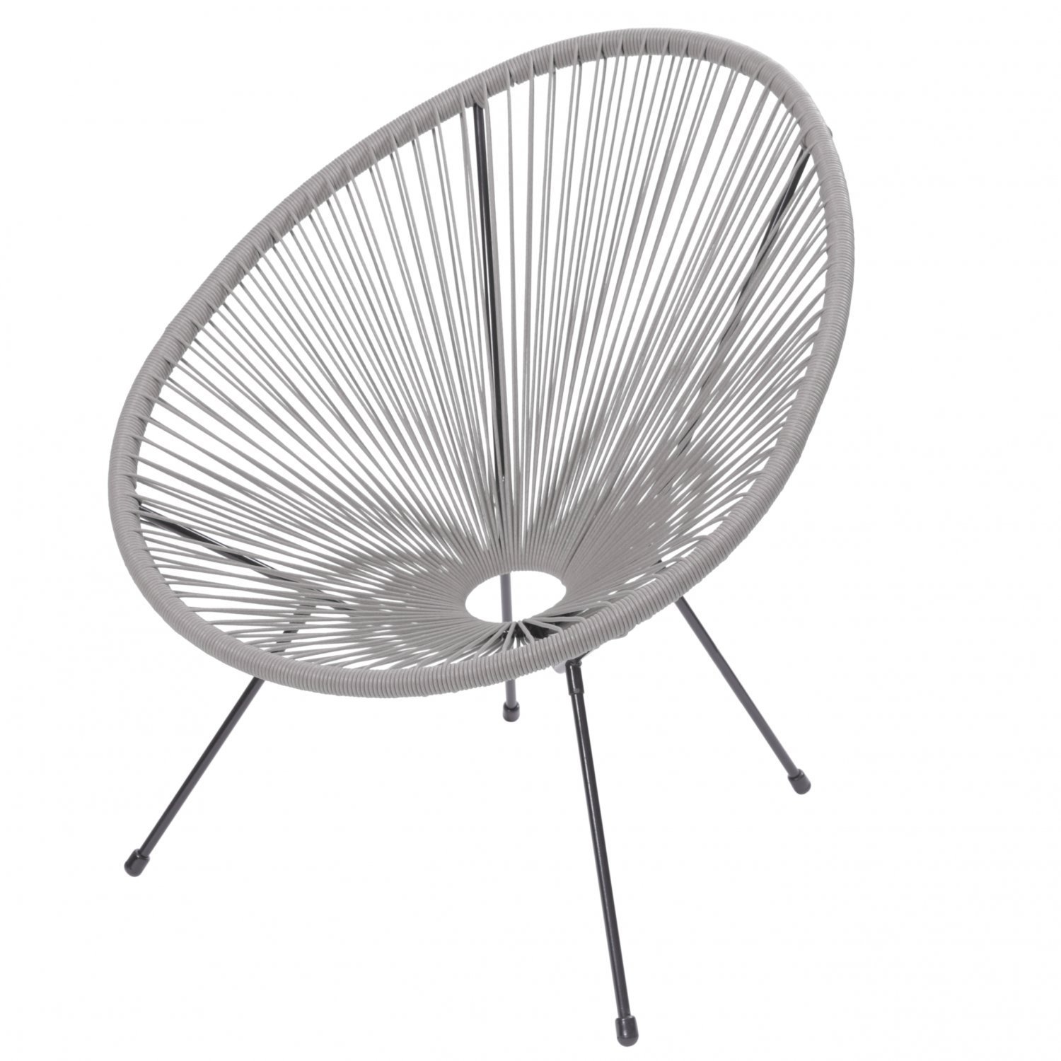 Cadeira Acapulco em Aço e Cordas de PVC 1160 Or Design - 2