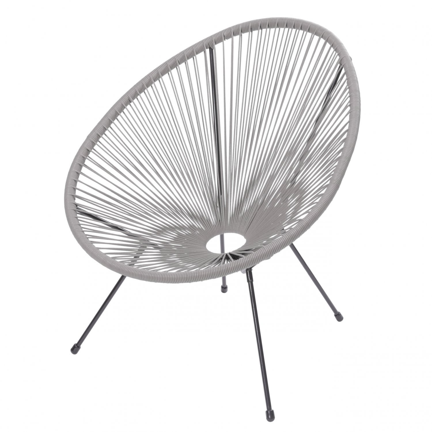 Cadeira Acapulco em Aço e Cordas de PVC 1160 Or Design - 3