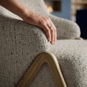 Ver imagem 6 de Poltrona Decorativa Madri Pes Madeira Boucle Tce 1018 Moll