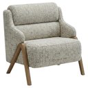 Ver imagem 1 de Poltrona Decorativa Madri Pes Madeira Boucle Tce 1018 Moll