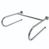 Barra de Apoio Articulada Dupla Medida 70cm em Aço Inox - 1
