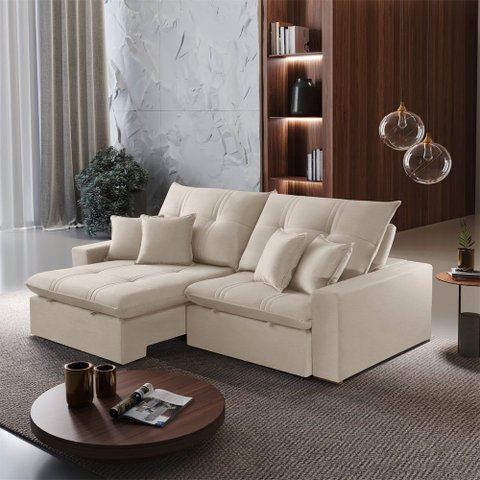 Sofá Império Retrátil e Reclinável 230 Cm Braço 25 Cm Meu Sofá Online