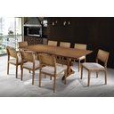 Ver imagem 7 de Conjunto com 2 Cadeiras de Jantar Moderna Madeira Palinha no Encosto - Alpina