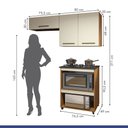 Ver imagem 4 de Cozinha Completa Angra 3 Portas para Fácil Acesso Kaiki Móveis