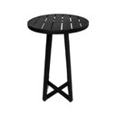 Ver imagem 1 de Mesa Bistrô Tulipa para Área Externa e Área Gourmet em Alumínio Preta/preta