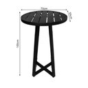 Ver imagem 2 de Mesa Bistrô Tulipa para Área Externa e Área Gourmet em Alumínio Preta/preta