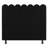 Cabeceira Cama Box Casal Lana 140cm Suede Preto - Desk Design - 6
