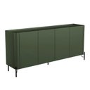 Ver imagem 2 de Balcão Buffet 180cm Porta Lisa Estrutura 100% MDF com Pés em Metal Bend Verde/Musgo/Preto