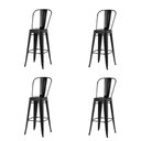 Ver imagem 1 de Kit 4 Banquetas Altas Iron Tolix Titan Rivatti Encosto Alto Preta