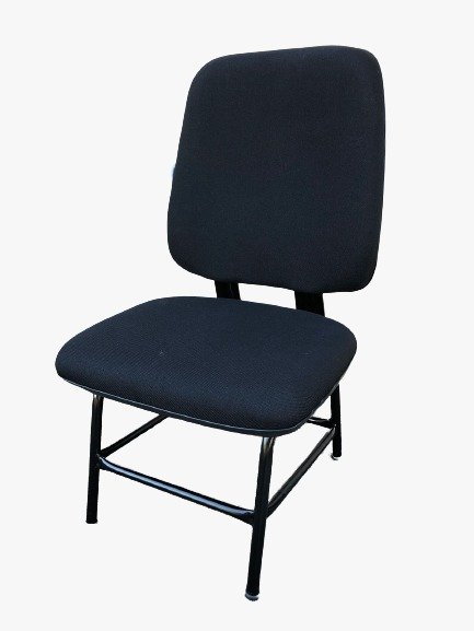 Cadeira Para Obeso Reforçada Até 170 Kg J Serrano Preto