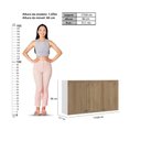 Ver imagem 5 de Armário Aéreo Berlim 119,8cm 3 Portas MDP-MDP Café e Branco Ditália Móveis