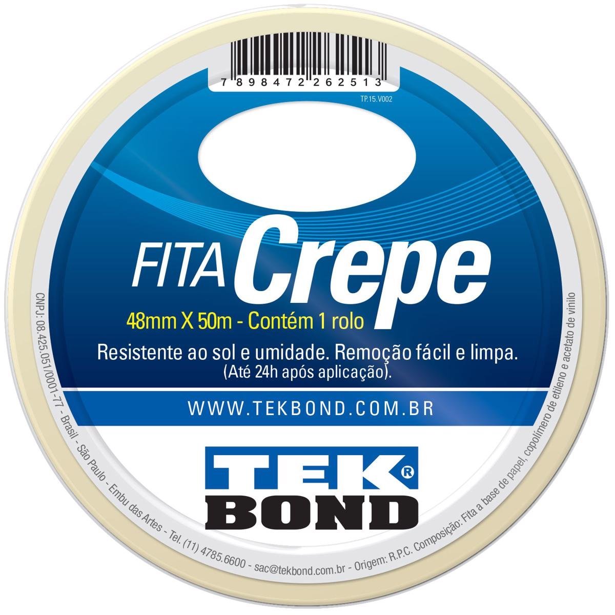 Fita Crepe Atb 48mm X 50mt - Tekbond 21111048500