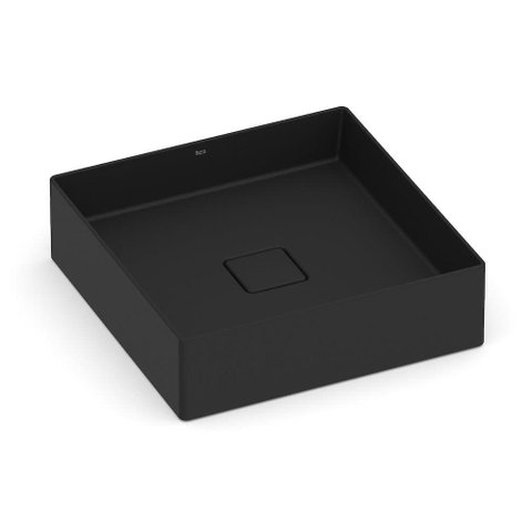 Cuba de Apoio 40x40cm Roca T5 Terra Matte Black A32787y080