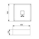 Ver imagem 5 de Cuba de Apoio 40x40cm Roca T5 Terra Matte Black A32787y080