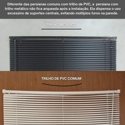 Persiana Pvc Trilho Metálico 160larg X 140alt - Preta - 4