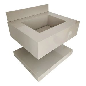 Pia em Porcelanato C/ Prateleira 60x50 Bege