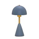 Ver imagem 1 de Luminária de Mesa Abajur em Cerâmica Azul e Dourado 37cm 1e27 15392-pl