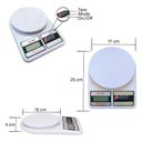 Ver imagem 4 de Balança Cozinha Digital 10kg Alta Precisão Dieta e Nutrição