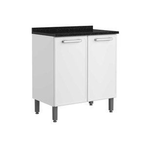 Balcão de Aço com Tampo 2 Portas Gourmet Bertolini