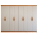 Ver imagem 6 de Guarda-Roupa Casal 8 Portas 6 Gavetas MDF 236cm Serenata Marrom Amêndoa Clean/Off White