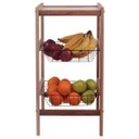 Ver imagem 2 de Fruteira Tramontina Utilínea em Madeira Mista com Estante e 2 Cestos