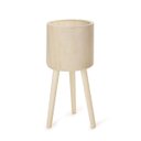 Ver imagem 1 de Cachepot Tripé em Madeira Mart M 46x21cm Vaso Decoração 15192