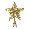 Ponteira Estrela de Árvore de Natal Dourada 25cm - Casambiente - 1