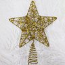 Ponteira Estrela de Árvore de Natal Dourada 25cm - Casambiente - 2