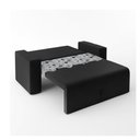Ver imagem 3 de Sofá-cama 2 Lugares Pratik 5000 Mamflex Preto/cinza Floral Suede