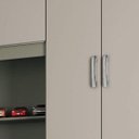 Ver imagem 5 de Guarda-Roupa Solteiro 4 Portas com Espelho e Cama Baú Happy Espresso Móveis