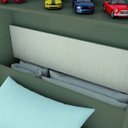 Ver imagem 7 de Guarda-Roupa Solteiro 4 Portas com Espelho e Cama Baú Happy Espresso Móveis