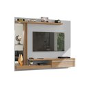 Ver imagem 2 de Painel Sala Denver para Tv até 55 Polegadas Led Off-white/cinamomo