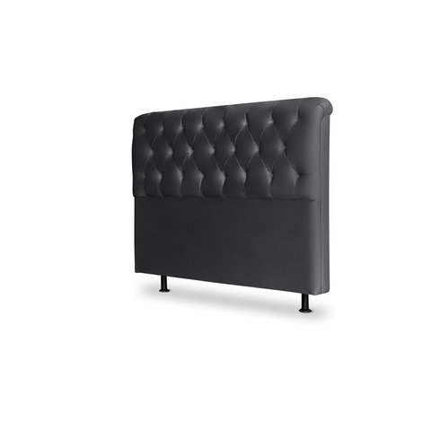 Cabeceira De Cama Box Emilia King 195cm X 118cm Suede Preto Mz Decor
