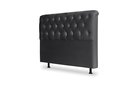 Ver imagem 1 de Cabeceira De Cama Box Emilia King 195cm X 118cm Suede Preto Mz Decor